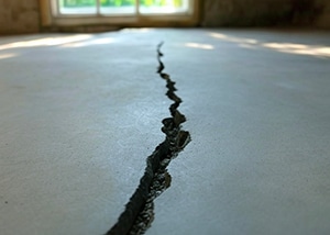 fissure dalle béton, expertise de fissure maison
