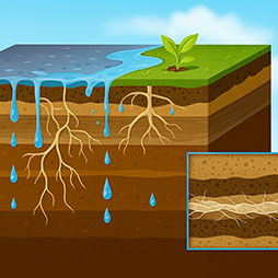 Les infiltrations d’eau par percolation
